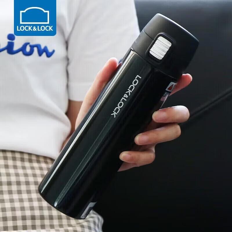 LOCKLOCK 390ML Stainless Steel Bounce Lid Thermos черный 390мл