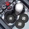 2Pcs New Car Water Cup Silicone Pad Anti-slip Noise Reduction For Hyundai Bayon Venue Tucson Getz Ioniq IX35 Sonata IX20 Genesis NN1