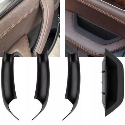 Inner Handle Interior Door Panel Trim Cover For BMW X3 F25 F26 2011~2017 Black