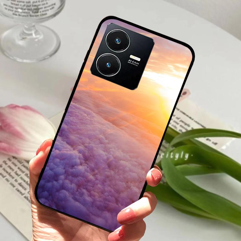 Pro Vivo Y22S 2022 Pouzdro Nárazuvzdorné Měkké TPU Silikonové Kryt Telefonu Pro Vivo Y22 Y 22 V2207 Y22S V2206 Funda Capa Kreslený Vivoy22
