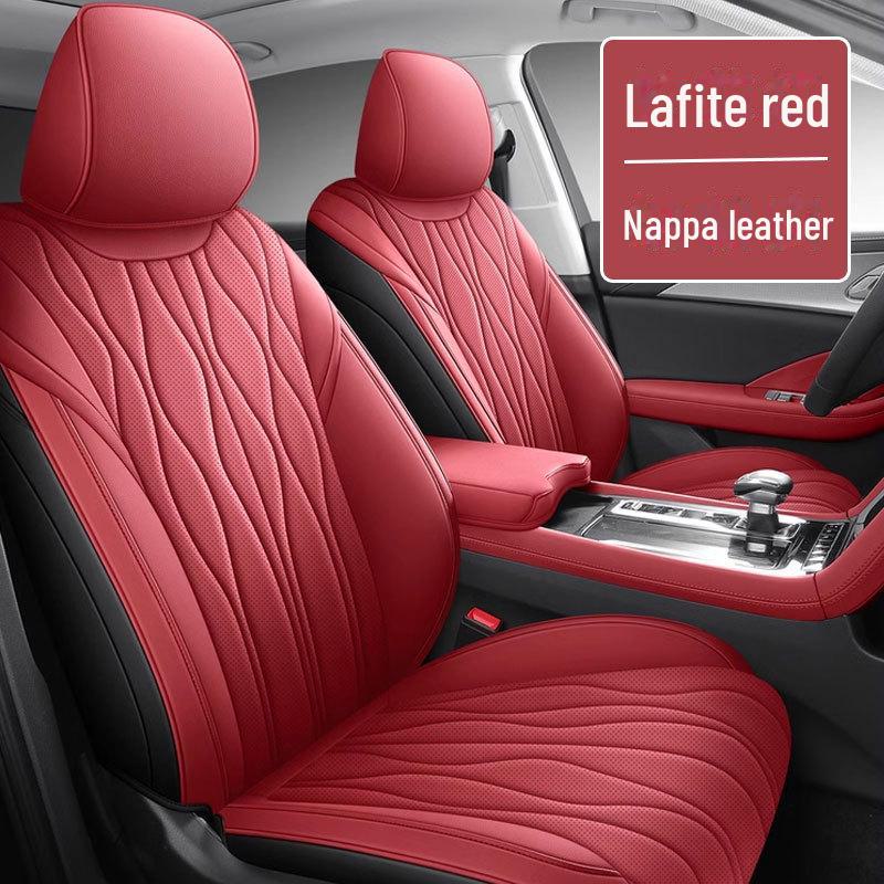 Hongqi Leather Car Seat Covers for H5, H7, H9, HS5, HS7 - All-Season, Five-Seat Compatible Cushion