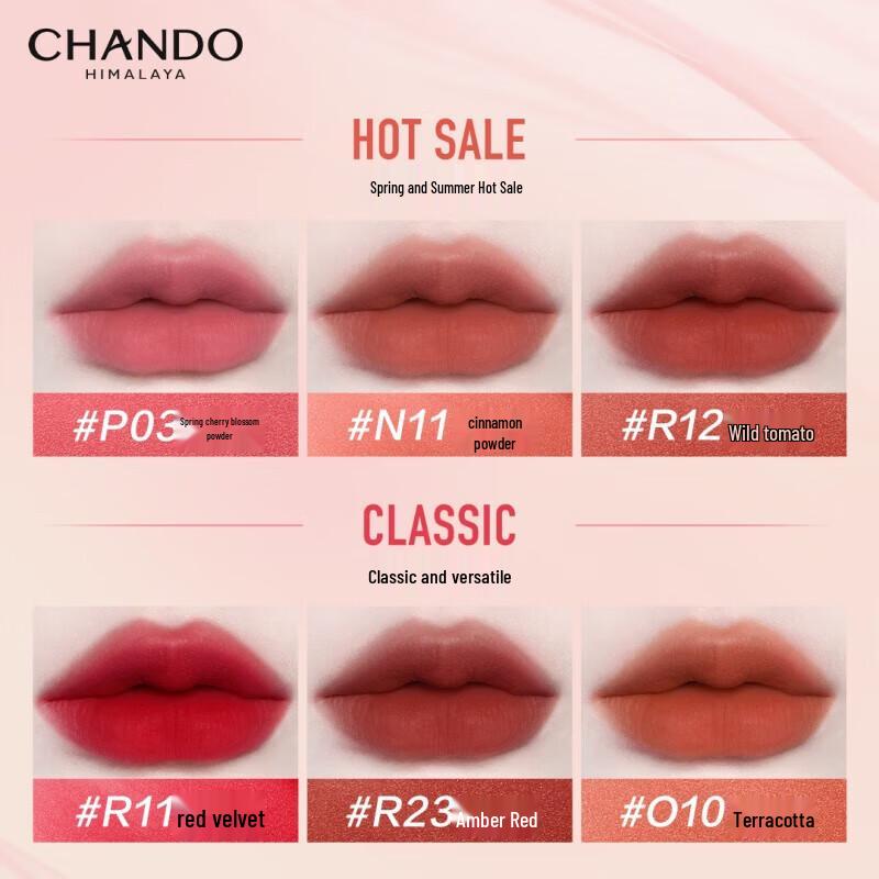 CHANDO N11 Cinnamon Pink Sheer Matte Lip Glaze