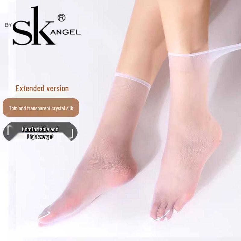 SK Invisible Seamless Crystal Silk Ultra-Thin Transparent Short Socks for Summer