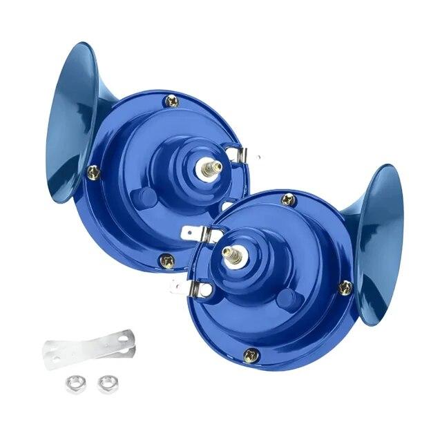 12V Snail Air Horn 48W Waterproof Train Horn 300DB Air Motorcycle Horn Auto Snail Horn for Motorcycle Car Truck SUV Boat