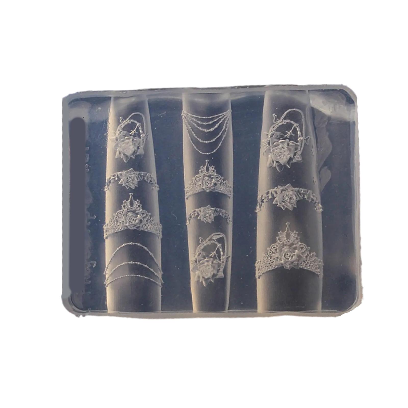 

Элегантный набор силиконовых форм-бантов для создания 3D-сережек и ожерелий для нейл-арта, инструмент для творчества, модное заявление 16