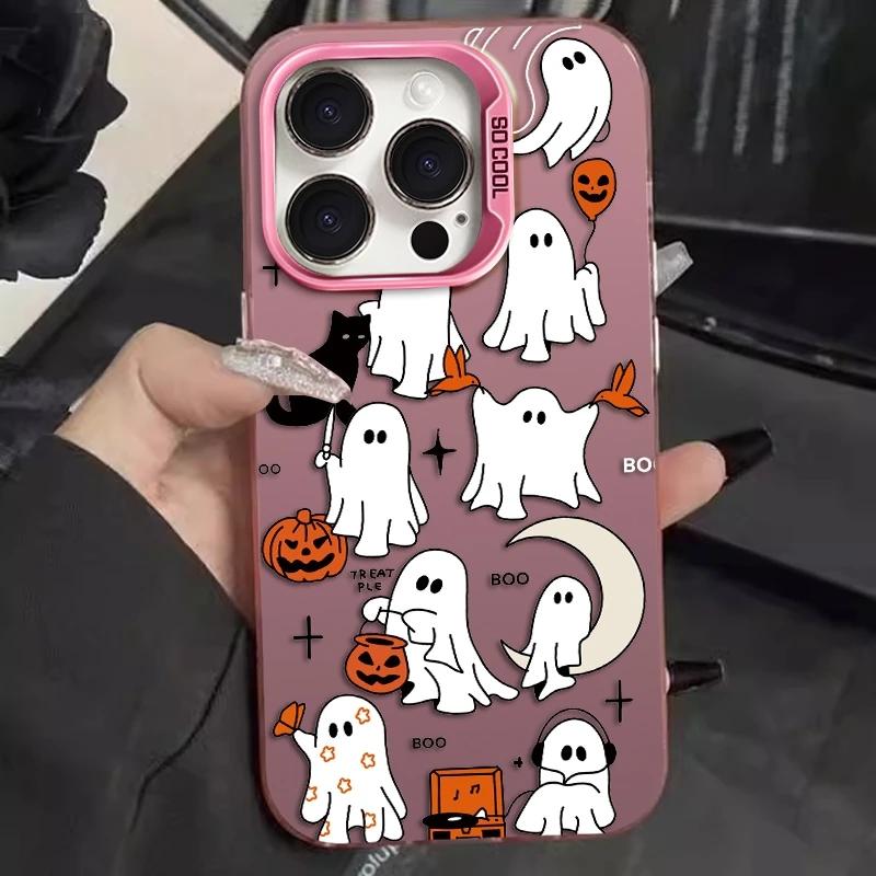 Halloween Geister Handyhüllen für iPhone 16 Pro Max Hülle 15 11 12 14 13 Pro XS XR 8 7 16 Plus Stoßfeste Hülle