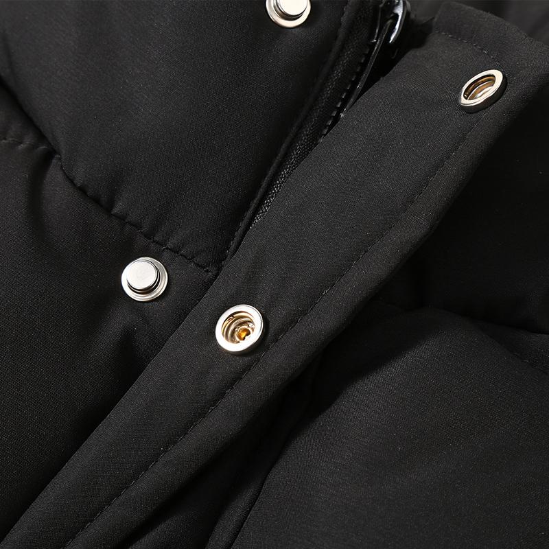 Men's Padded Vest Winter  Fashion Stand Collar Thick Warm Black Sleeveless Jackets Plus Size Korean Style Waistcoat