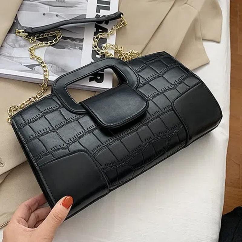 Trendige Ketten-Umhängetasche Damen Kleinserien-Design Baguette-Handtasche Vielseitig Ins Beliebt Mini-Quadratische Tasche Handheld