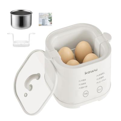 KAWU Ovos Cozidos Totalmente Automático Suporta 4 Ovos Onsen Mesa Onsen Elétrico de Cozinha Perfeito para Lancheiras e Presentes de Natal Fabricante, Cozedor,
