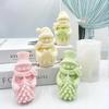 Christmas Series New Cute Hat Scarf Snowman Candle Silicone Molds Snowflake Christmas Tree Plaster Soap Resin Mould Home Decor
