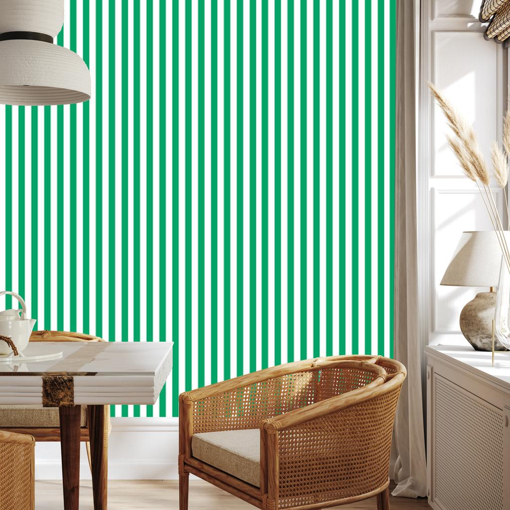 Wallpaper Stripes of sea and white for living room and bedroom 50x1000