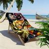 Demon Slayer Anime Print Beach Towel, Large Soft Quick Dry Towel for Beach Camping Swimming