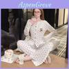 Minimalist Ice Silk Sleepwear Set For Women With Long Sleeve Shirt And Pants For Comfortable Home Wear
