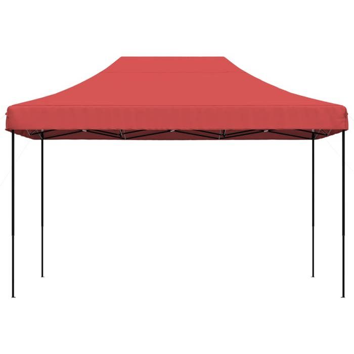 VidaXL Tente de réception pliable escamotable bordeaux 410x279x315 cm, tente, tente à auvent, auvent de gazebo 4005011