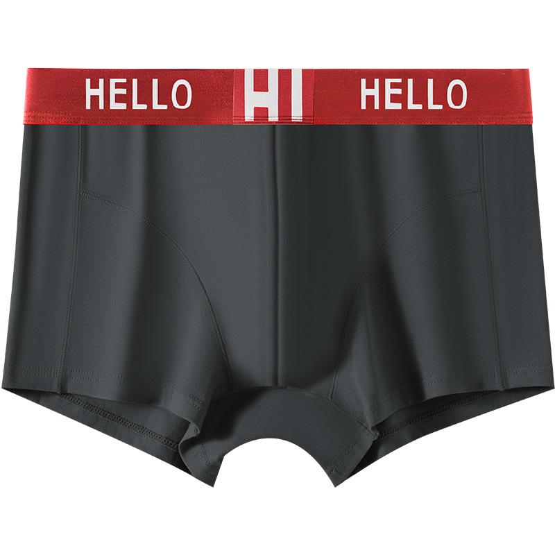 

Мужские антибактериальные дышащие трусы-боксеры из высококачественного хлопка 80-х годов с ластовицей из 100% хлопка L (80-100 jin) темно-серого