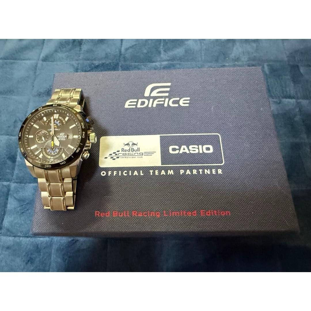Used CASIO EDIFICE Red Bull Racing Limited Model with Box