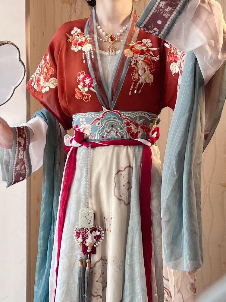 [Princess Changle] Tang Dynasty-made Dumplings Are Restored To Waist-length and Eight-broken Skirts, and They Look Thin Every Day. Summer Hanfu