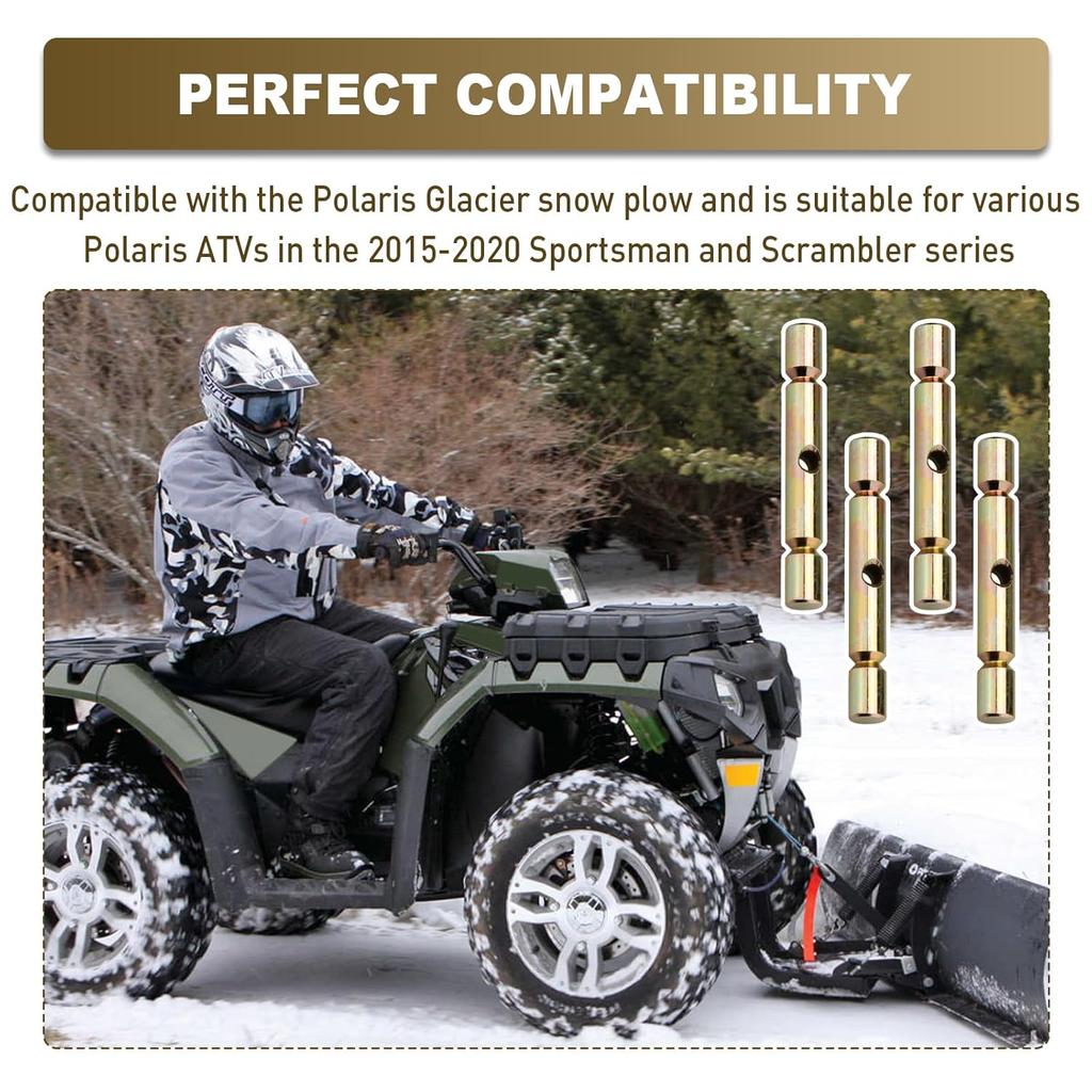 2205063 Shear Pin Compatible with Polaris ATVs Snow Plow Glacier, Snow Plow Shear Pin Accessories Replacement for Polaris ATV 2015- Sportsman 2205063
