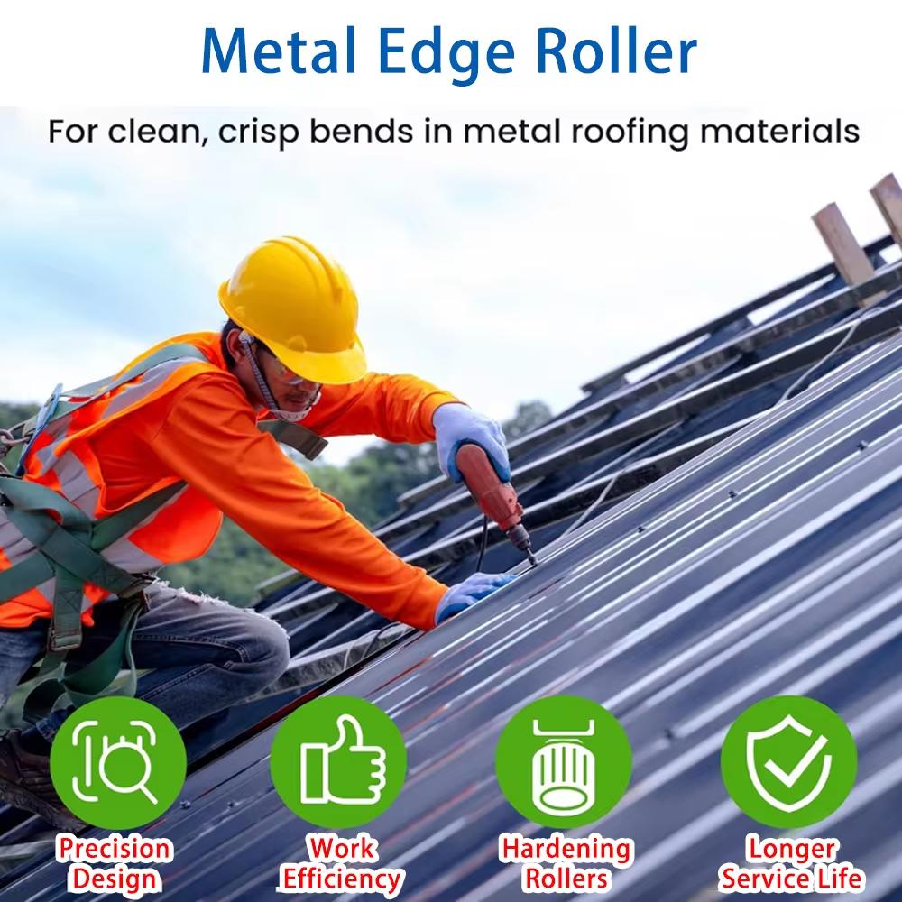 Professional/Lightweight Version Metal Edge Roller Bending Tool For Rain Diverter & Making Folding Edges For Various Metal Roofs