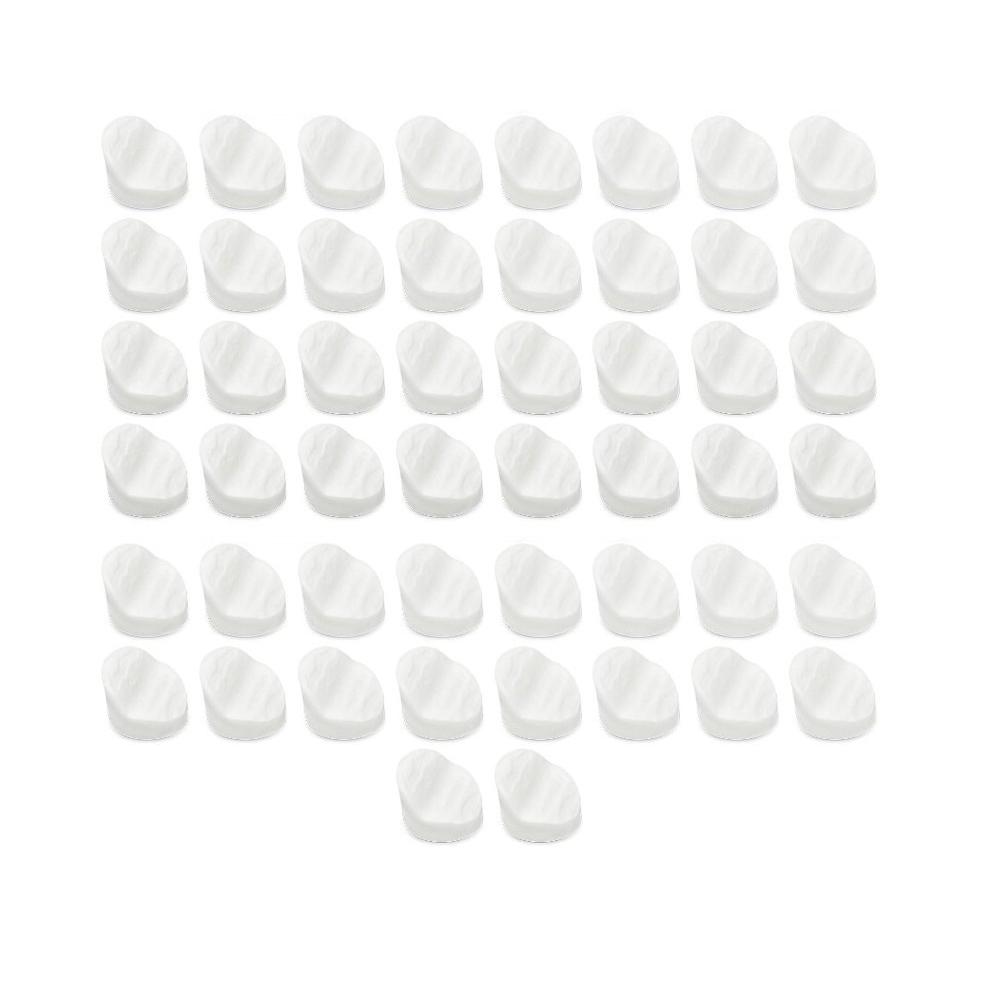 Pack of 50 Door Frame Stoppers Silicone White for ODL Reflection Weather Resistant Easy Install 516 Inch Diameter