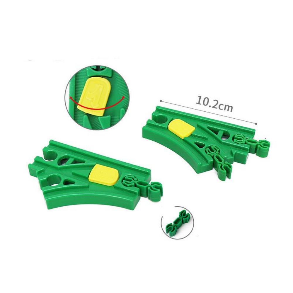 New Wooden Train Track Adapter Rail Building Block Connector Compatible All Brand Wood Railway Wooden Train Track Accessories