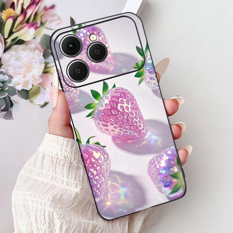 For Tecno Spark 40 Spark40 C Phone Case TPU Shell Luxury  Painted Soft Silicone Coque For Tecno Spark40C Spark 40C Back Cover
