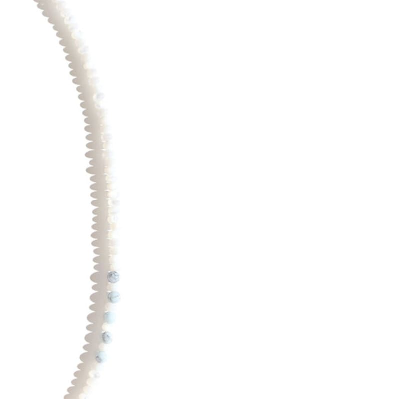 niroserendipity TURQUOiSE BLUE POiNT MOTHER OF PEARL NECKLACE #109