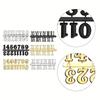 Wall Clock Clock Numerals Parts Accessories DIY Silver Black Clock Numbers Gold Replacement Parts Wall Clocks Quartz Needle