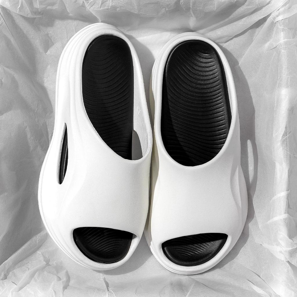 Summer Men Home Slippers Thick Bottom Beach Outdoor Slides Fashion Comfortable Non-slip Slippers Breathable Casual Women Indoor Slippers