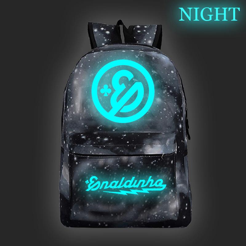 Starry Sky Luminous Backpack Oxford Cloth Men's Printedbackpack Korean Version of Primary and Secondary School Students Large-capacity Casual Backpack