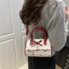 Waterproof Crossbody Bowling Bag Bow Small Square Bag All-Match Boston Handbag  School