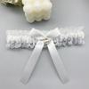 Bride Wedding Lace Garter Elastic Leg Band Lace Trim Design Leg Decoration for Formal Event Proms Ceremony Accessories