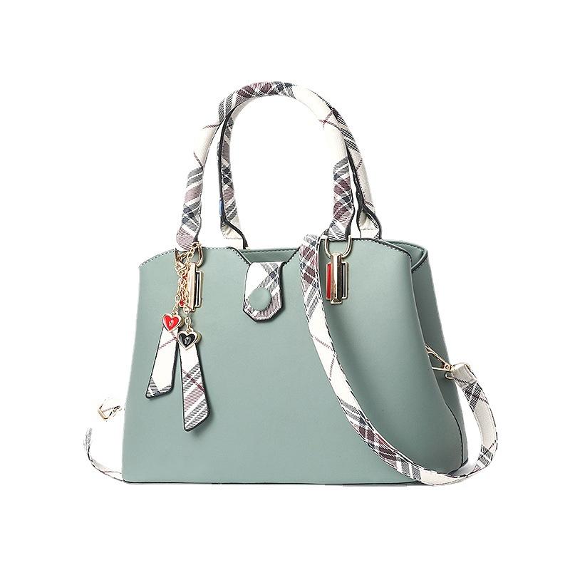 

Spring New Trend Fashion Large Capacity Mom Women s Bag Textured Shoulder Bag High-end Handbag Crossbody Bag світло-зелений колір