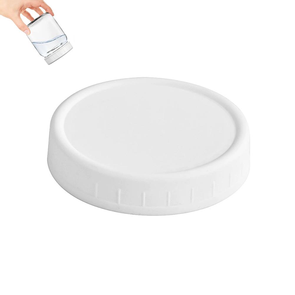 

4/16pcs Jar Lids Detachable Silicone Seal Airtight Covers for Canning Pickling Juice Storage Compatible Jars