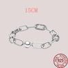 925 Sterling Silver Snake Chain Bracelets Charm Pendientes Mujer 925 Original Bracelet For Women Fine Jewelry Clasp Bangle Gift