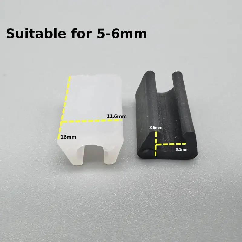 

10 шт. U-образные напольные накладки на ножки мебели, пластиковые прямоугольные нескользящие накладки на ножки стульев, защитные накладки на пол, накладки на ножки стульев Black