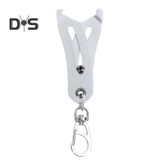 Portable Thread Size Checker Keychain Precision Thread Ruler Precise Nut And Bolt Thread Checker Inch Metric Hexagon Nut Thread Measuring Gauge