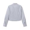 Ledian Women's Waist-Cinched Plaid Shirt