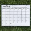 Erasable Refrigerator Planner with Slip Resistant Magnets And Clear Layout Magnetic Calendar Whiteboard For Households