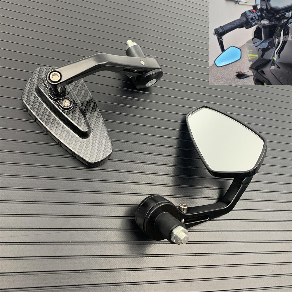 

Карбоновое зеркало на руль мотоцикла 7/8 22 мм Зеркало в торец руля Зеркало заднего вида Для Honda CB1000R CB650 CB500F Мотоаксессуары