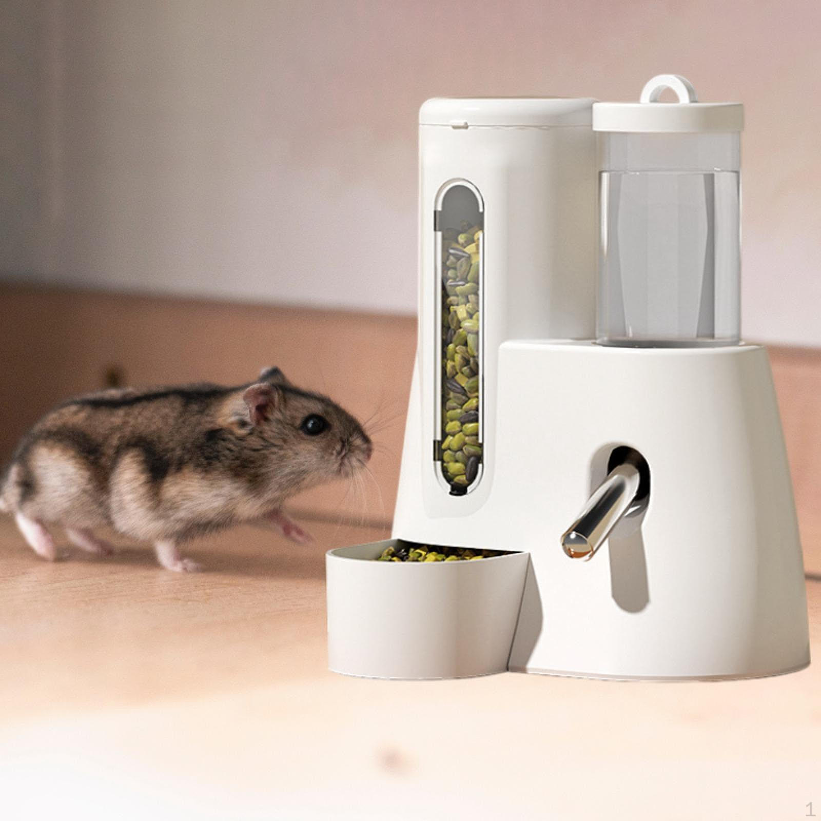 

Автоматическая кормушка для хомяков, бутылка для воды Garville, универсальная прозрачная миска для корма для маленьких 80ml белый
