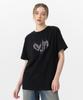 Escape From Thorn Logo Print Oversized Short Sleeve T-Shirt Black