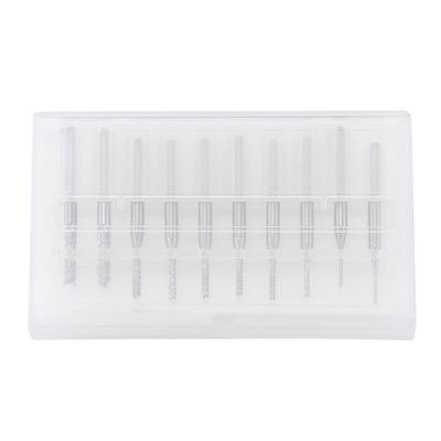 10 Stück 0,8 mm 3,17 mm Schaftfräser Gravur-Bits Rotationsschneiderwerkzeug für Leiterplatte CNC 18"" Schaft