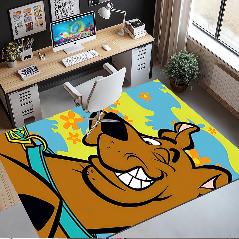 Scooby-Doo Printed Carpet Rug for Office Chair Living Room Bedroom Kitchen Room Decor Gifts