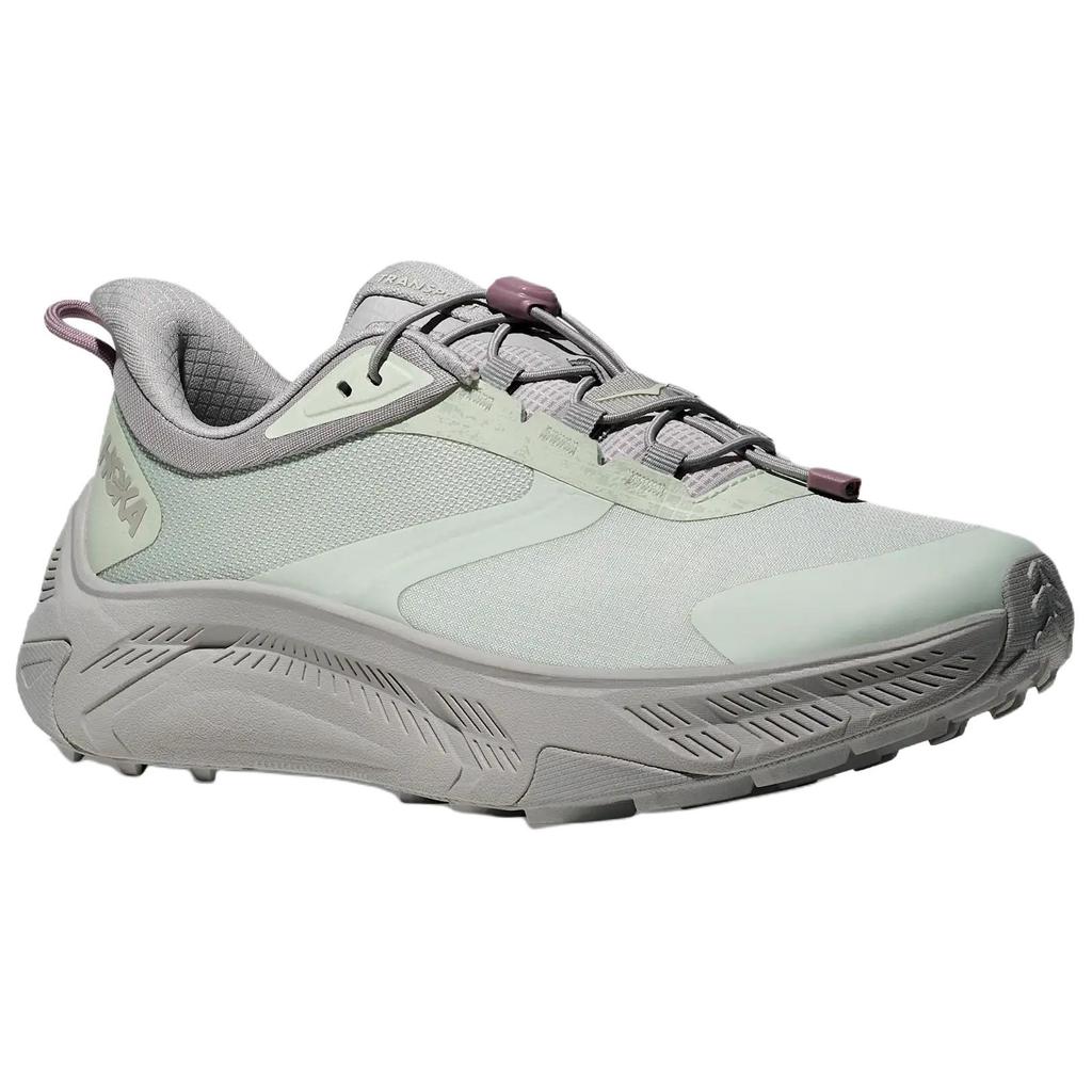 Hoka One One Transport 2 Wide Comfortable Durable Trail Running Shoes Women sneaker Gray Green 1174777-SSTSG
