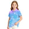 Girls' School Uniform Polka Dot T-Shirt - Versatile Casual Formal Top for Back to School Everyday Wear