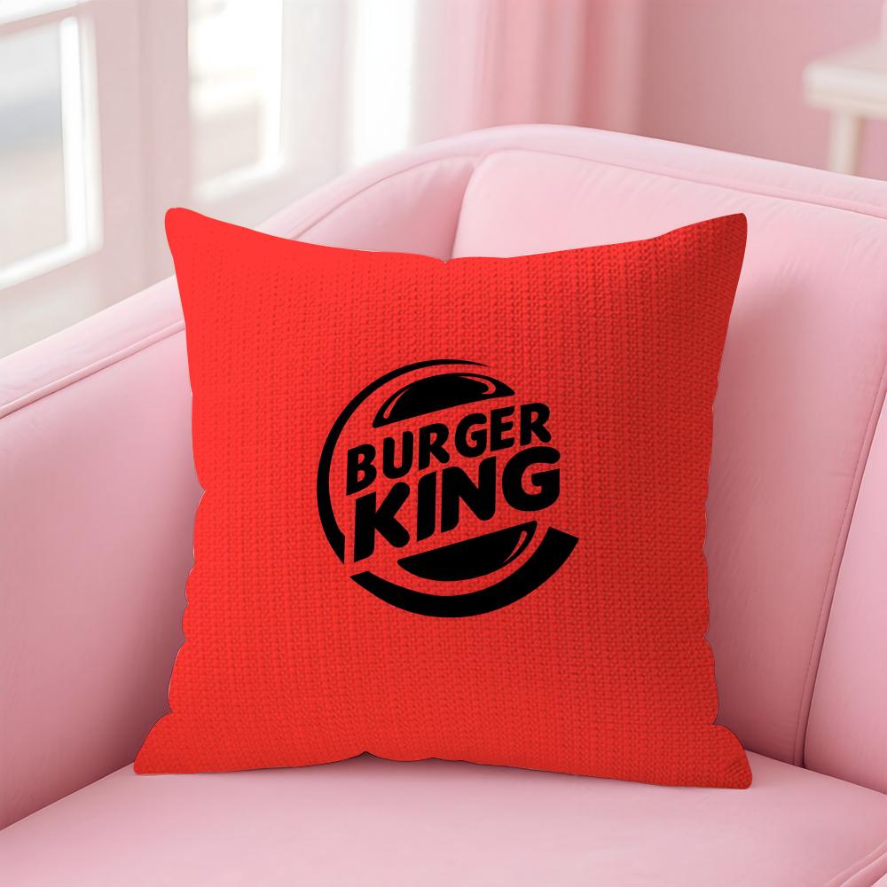 

HHun BurgeRr King Brand Cushion Cover Natural Linen Pillow Case DoubleSided Print Decorative Sofa Pillowcase Home Decor Gift 30x30cm