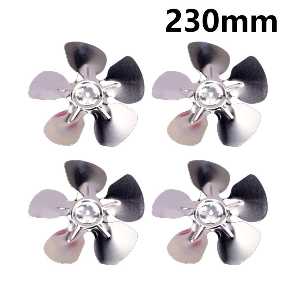 Aluminum 4pcs refrigerator fan blades 28 degree cooling design motor blade hole diameter 69mm compatible with cold storage fans