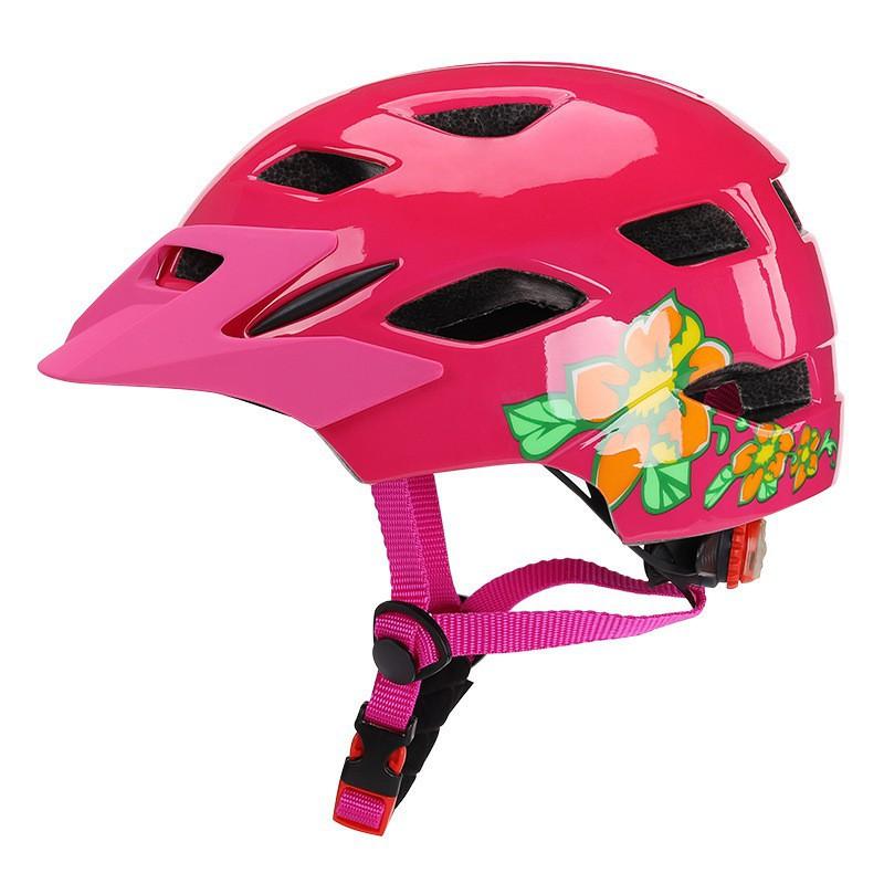

Children s Bicycle Skateboard Helmet Integrated Balance Roller Skating With Taillights (CB-46) 50-57cm рожевий