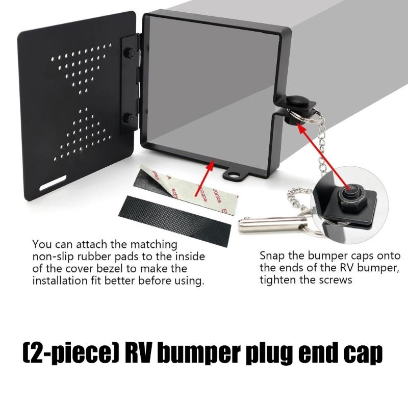 2Pcs Consistent Trailer Bumper Covers Including Ventilation Holes And Simple Snap On Mounting